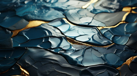 Captivating swirls of aquamarine and glistening flecks of gold dance across the rippling surface, evoking a sense of untamed beauty and endless possibilityの素材