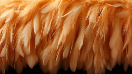 A fiery orange plumage entwined with delicate tendrils of fungus, showcasing the vibrant and untamed beauty of natureの素材