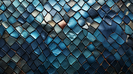 An abstract masterpiece, reflecting the wild fluidity of emotion, showcasing a mesmerizing mesh of blue and black patternsの素材