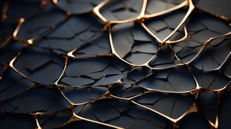 A mesmerizing winter abstraction emerges from the intricate pattern of a close up black surfaceの素材