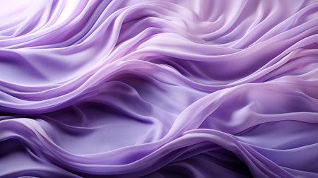 Captivatingly intricate lilac hues swirl and merge on the smooth, velvety surface of a vibrant violet fabric, creating an otherworldly abstract masterpieceの素材