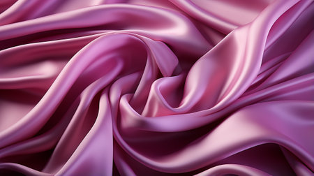 A delicate blend of lilac and violet hues dance across the luxurious silk fabric, creating a mesmerizing pink masterpiece perfect for any fashionista's wardrobeの素材