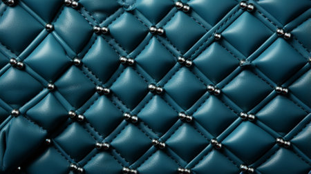 Bold blue hues and intricate patterns adorn this luxurious leather bag, capturing the essence of elegance and sophisticationの素材