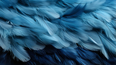 A vibrant winter scene captured in a mesmerizing abstract painting, featuring a detailed close-up of delicately sketched feathersの素材