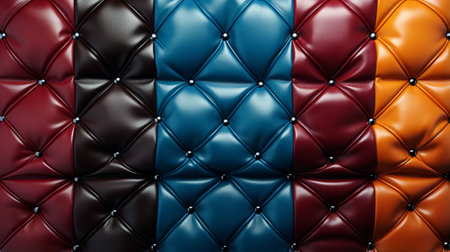 A vibrant pop of color in an otherwise neutral room, the smooth leather cushion on a cozy chair invites you to sink in and relax indoorsの素材