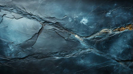 A breathtaking landscape emerges from a single crack in a rugged rock, showcasing the beauty of nature through a masterfully painted canvasの素材