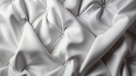 Soft silk and satin intertwine in a delicate pattern on this pristine white fabric, ready to be crafted into elegant clothing that will drape effortlesslyの素材