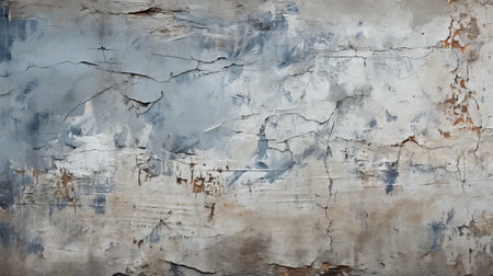 A mesmerizing abstract piece emerges from a stained wall, evoking feelings of curiosity and wonder as it blurs the line between art and realityの素材