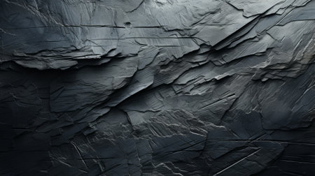 A dark and enigmatic portrayal of the complexities of life, captured in the intricate details of a solitary black rockの素材