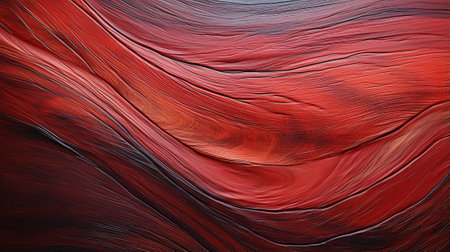 Vibrant hues of red and black dance across an abstract canvas, evoking the raw energy and rugged beauty of a canyon's natural landscapeの素材