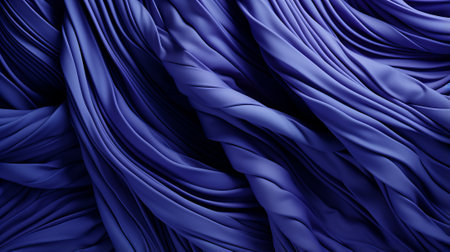 Mesmerizing waves of azure thread create a captivating tapestry of fluidity and depth, evoking a sense of serene contemplationの素材
