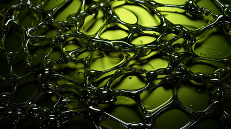 The intricate swirls of emerald and jade dance in a mesmerizing display, evoking a sense of otherworldly beauty and inviting viewers to lose themselves in the depths of this abstract masterpieceの素材