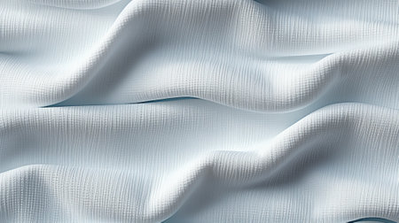 Soft folds of delicate fabric evoke the feeling of luxury and fashion, beckoning to be draped on the body as the perfect addition to any outfitの素材