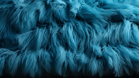 A mesmerizing display of intricate textures and shades, the blue fur invites you to indulge in its softness and admire its unique beautyの素材