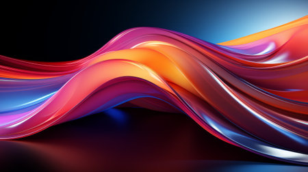 Vibrant hues dance in a mesmerizing display of fractal patterns, evoking a sense of wonder and depth in this abstract vector artの素材