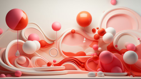 Transform any indoor space into a whimsical party paradise with this charming pink and white balloon backdrop, featuring delicate hearts and all the necessary supplies for a memorable celebrationの素材