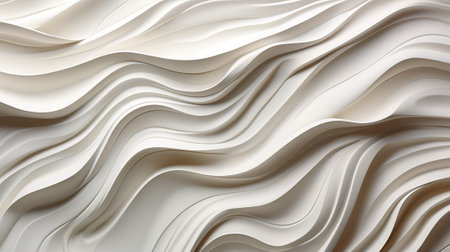 A mesmerizing display of fluid lines and intricate patterns, this abstract design captures the essence of artistic expression and evokes a sense of serene movement on a pure white canvasの素材