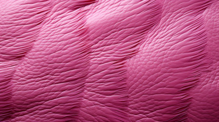 Soft, feminine, and bold, a vibrant pink leather beckons to be touched and admired for its luxurious textureの素材