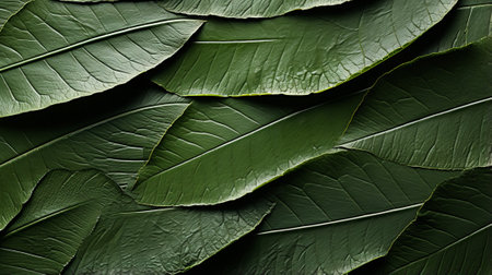 A verdant community of emerald leaves dances in the sunlight, breathing life into the surrounding landscape and showcasing the enduring beauty of natureの素材