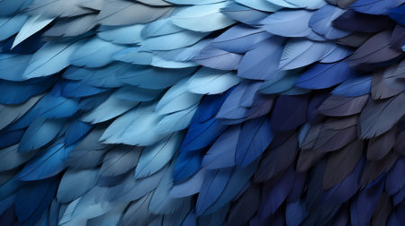 A vibrant parrot's brilliant blue feathers shine against the natural outdoor backdrop, showcasing the intricate beauty of this magnificent birdの素材