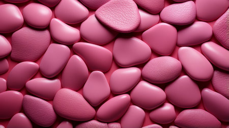 A colorful collection of pink pebbles, resembling a tempting assortment of candies, reveals the powerful combination of medicine and sweetness in the form of prescription analgesicsの素材