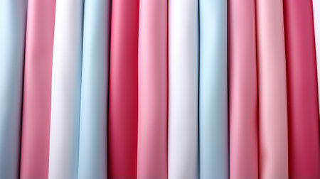 Vibrant fabric rolls showcase a rainbow of hues, enticing the eye with a promise of fashion and endless possibilitiesの素材