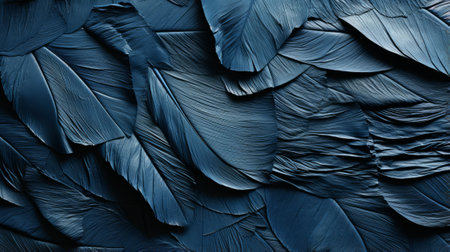 A majestic avian statue adorned with vibrant blue feathers evokes a sense of grace and wonder in the viewerの素材