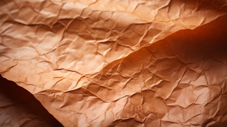 The wrinkled texture of the brown paper evokes a sense of nostalgia, representing the beauty in imperfection and the stories that come with each creaseの素材