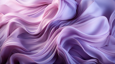 A vibrant and dreamy fabric in shades of lilac, violet, and pink creates an abstract visual feast for the eyesの素材