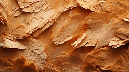 Rustic beams stacked in a forest clearing, reminiscent of a hidden cavern within the wildの素材