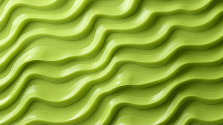 A mesmerizing abstract of emerald undulations adorning a smooth surface, evoking a sense of tranquility and fluidityの素材