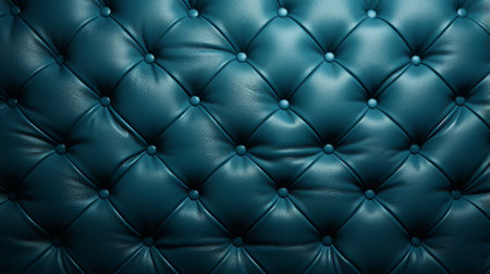 Indulge in luxurious comfort as you sink into the deep blue leather of this indoor sofa, the perfect statement piece for any modern living spaceの素材