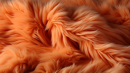 A vibrant burst of warmth and softness, the close up reveals the intricate texture of an animal's orange furの素材
