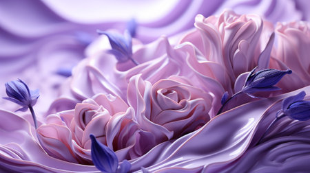 Vibrant purple petals of a lilac flower capture the delicate beauty and natural elegance of this enchanting plantの素材