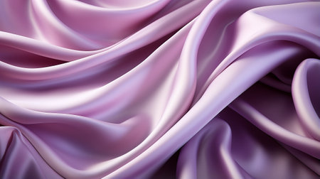 Soft silk fabric in shades of lilac and violet exudes elegance and femininity, perfect for creating a chic and sophisticated outfitの素材