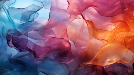 A vibrant display of color dances in the air, with hues of purple, magenta, lilac, violet, and pink, creating an abstract work of artの素材