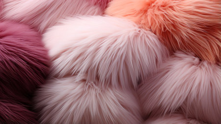 A peaceful slumber enveloped in a sea of soft, delicate fur, nestled among the warmth of an animal's embraceの素材