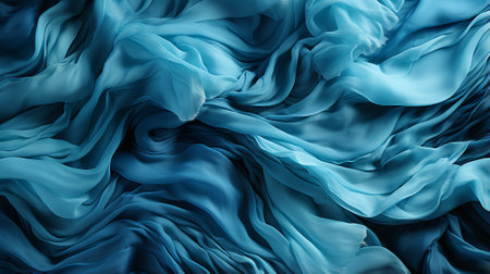An alluring abstraction of a teal fabric, showcasing the beauty and versatility of clothing through its rich blue huesの素材
