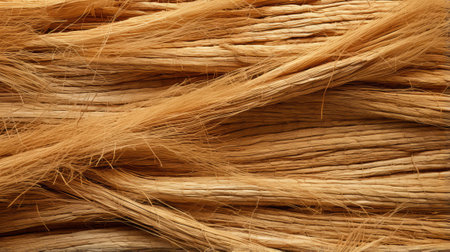 Nature's hair delicately weaves together in a rustic outdoor setting, showcasing the raw beauty and strength of this fiber-based materialの素材