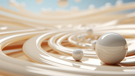 A delicate porcelain egg rests upon a saucer, adding a touch of elegance to the wavy surface of the tablewareの素材