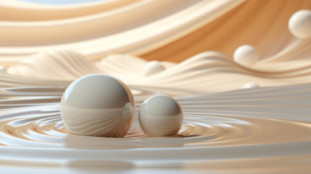 A delicate egg rests atop a textured canvas, evoking a sense of fragility and balanceの素材