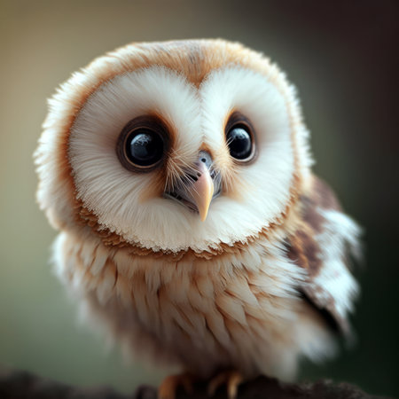 The piercing gaze of a majestic barn owl, with its sharp beak and haunting screech, captures the untamed beauty of nature's creaturesの素材
