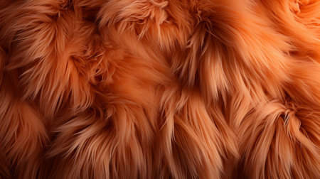 A warm and rustic glimpse of nature's beauty captured in the rich brown fur of a cozy and stylish piece of clothingの素材