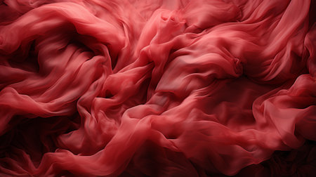 A vibrant blend of passionate pink and fiery red, this artful close up captures the intricacies of a richly textured fabricの素材