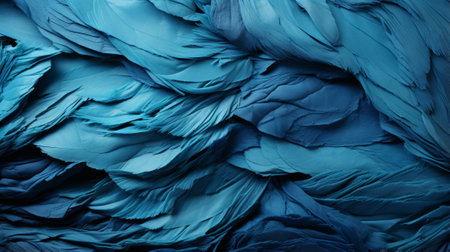 An intricate masterpiece of texture and beauty, capturing the delicate essence of nature through the detailed portrayal of feathers in an artful close-upの素材