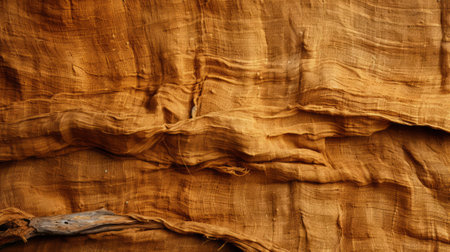 A natural masterpiece of swirling sandstone and rugged wood, captured in a close-up of a cloth that tells the story of a mysterious cave nestled in a canyon of the great outdoorsの素材