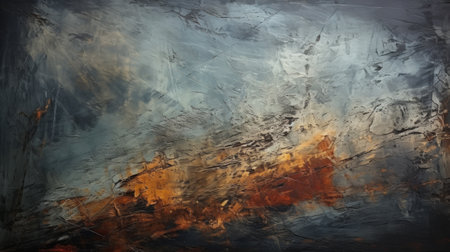 Vibrant strokes of color dance across a textured canvas, creating an abstract masterpiece that evokes curiosity and wonderの素材