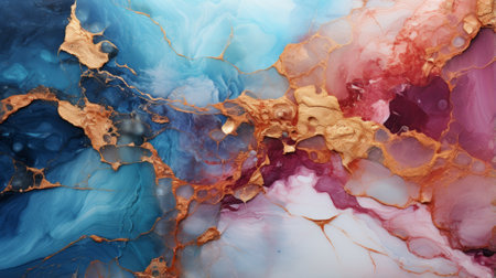 A mesmerizing abstract masterpiece, bursting with vibrant colors and bold brushstrokes, captures the essence of the artist's inner turmoil and invites the viewer to interpret their own emotionsの素材