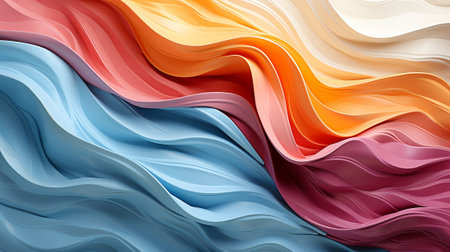 Vibrant brushstrokes dance across a canvas of fabric, creating a mesmerizing abstract painting bursting with a spectrum of colorsの素材