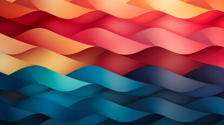 A vibrant display of swirling hues, with a playful mix of orange and blue creating an abstract masterpiece of colorfulness and graphic patternsの素材